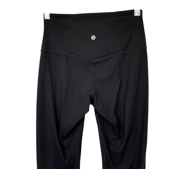 Lululemon Align Ribbed Mini Flared Pant Extra Short Black Size 6 Womens - Picture 5 of 10